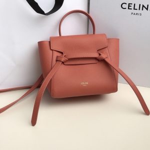 Replica Celine 194263 PICO BELT BAG IN Pink GRAINED CALFSKIN