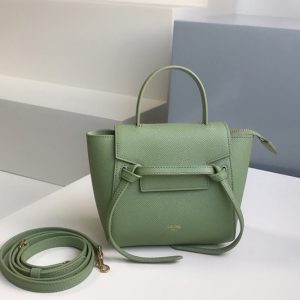 Replica Celine 194263 PICO BELT BAG IN Green GRAINED CALFSKIN