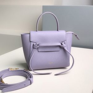 Replica Celine 194263 PICO BELT BAG IN Purple GRAINED CALFSKIN