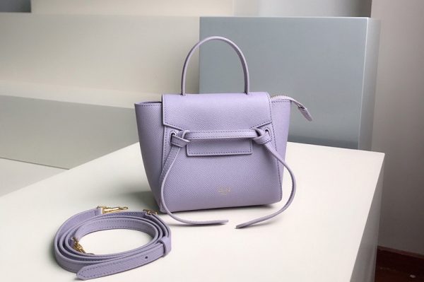 Replica Celine 194263 PICO BELT BAG IN Purple GRAINED CALFSKIN