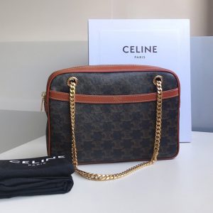 Replica Celine 195452 medium patapans in Tan triomphe canvas