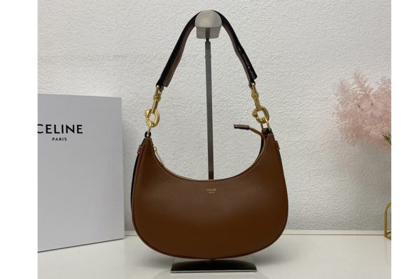 Replica Celine 196923 MEDIUM STRAP AVA BAG IN TAN SMOOTH CALFSKIN