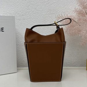 Replica Celine 197142 STRAP BOX IN Tan SMOOTH CALFSKIN