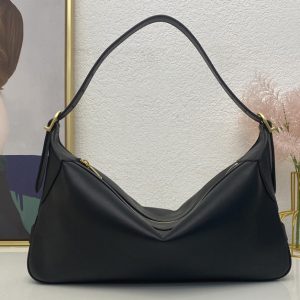 Replica Celine 197443 MEDIUM ROMY IN Black SUPPLE CALFSKIN