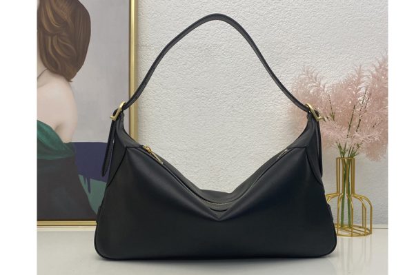 Replica Celine 197443 MEDIUM ROMY IN Black SUPPLE CALFSKIN