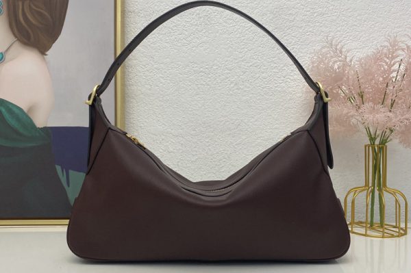 Replica Celine 197443 MEDIUM ROMY IN Coffee SUPPLE CALFSKIN