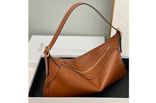 Replica Celine 197443 MEDIUM ROMY IN Tan SUPPLE CALFSKIN