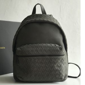 Replica Bottega Veneta 599634 BV Backpack In Gray woven calfskin