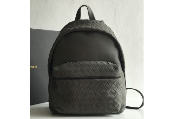 Replica Bottega Veneta 599634 BV Backpack In Gray woven calfskin