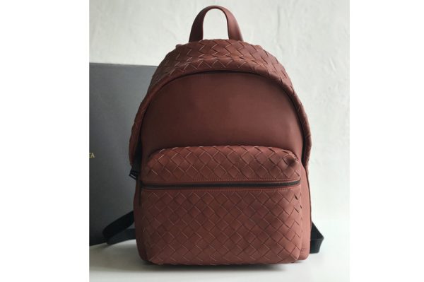 Replica Bottega Veneta 599634 BV Backpack In Bordeaux woven calfskin