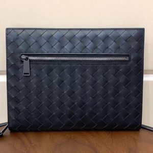 Replica Bottega Veneta 601056 Document Case in Black Calfskin