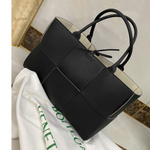 Replica Bottega Veneta 609175 Arco Tote Bag in Black Nappa leather