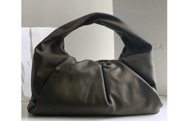 Replica Bottega Veneta 610524 The shoulder Pouch bag in Avocado Calfskin Leather