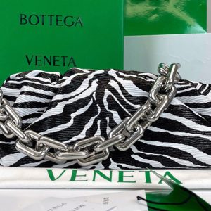 Replica Bottega Veneta 620230 Chain Pouch Shoulder Bag Zebra Lambskin Leather