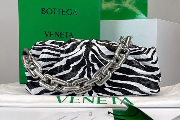 Replica Bottega Veneta 620230 Chain Pouch Shoulder Bag Zebra Lambskin Leather