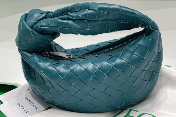 Replica Bottega Veneta 651876 Mini Jodie boho bag in Mallard Intrecciato Nappa leather