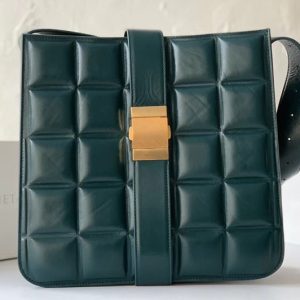 Replica Bottega Veneta 578344 padded marie bag in Green Calfskin Leather