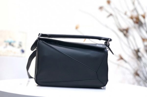 Replica Loewe Small Puzzle bag in Navy Blue classic calfskin