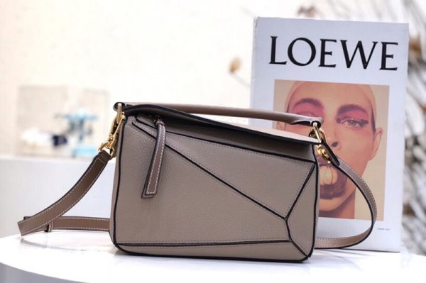 Replica Loewe Small Puzzle bag in Grey classic calfskin