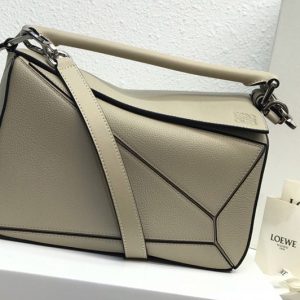 Replica Loewe Small Puzzle bag in Grey classic calfskin