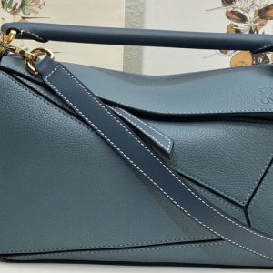 Replica Loewe Small Puzzle bag in Blue classic calfskin