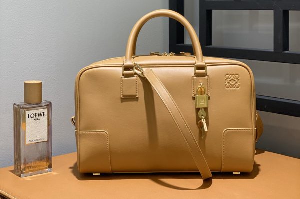 Replica Loewe Amazona 28 bag in Warm Desert nappa calfskin