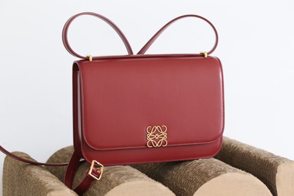 Replica Loewe Goya bag in Red silk calfskin