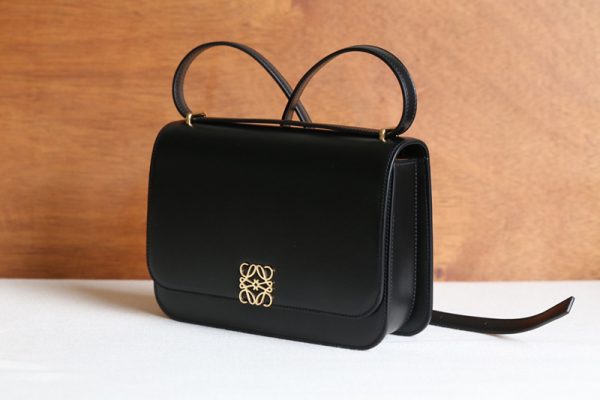 Replica Loewe Goya bag in Black silk calfskin