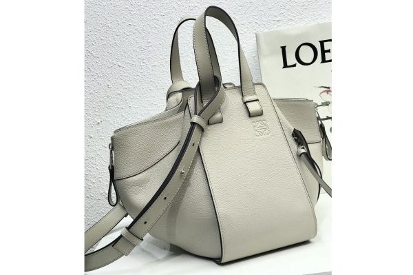 Replica Loewe Small Hammock bag in Grey classic calfskin