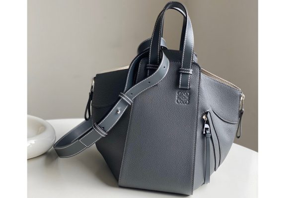 Replica Loewe Small Hammock bag in Dark Grey classic calfskin