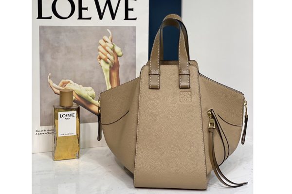 Replica Loewe Small Hammock bag in Khaki classic calfskin