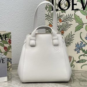 Replica Loewe Hammock Nugget bag in White nappa calfskin