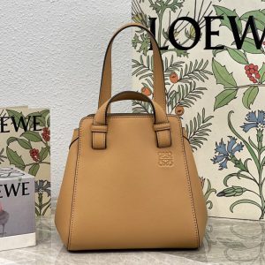 Replica Loewe Hammock Nugget bag in Tan nappa calfskin