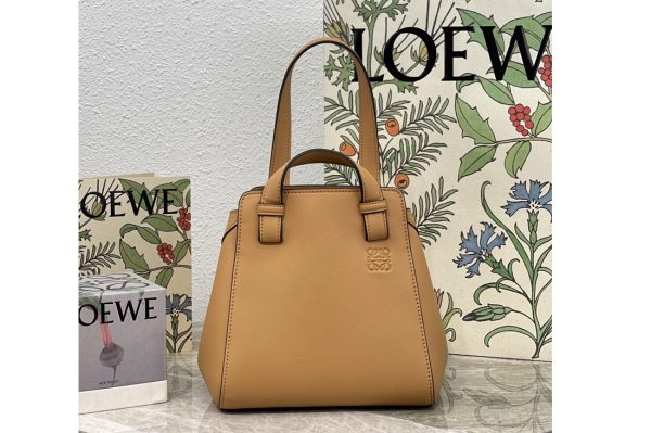 Replica Loewe Hammock Nugget bag in Tan nappa calfskin