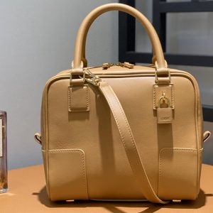 Replica Loewe Amazona 19 square bag in Warm Desert nappa calfskin