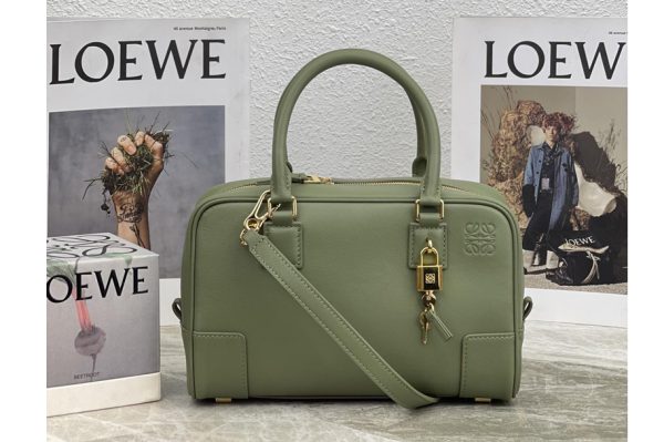 Replica Loewe Amazona 23 bag in Avocado Green nappa calfskin