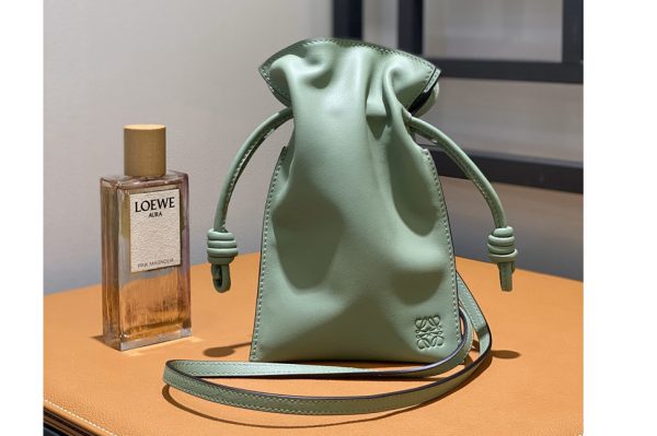 Replica Loewe Flamenco Pocket in Rosemary nappa calfskin