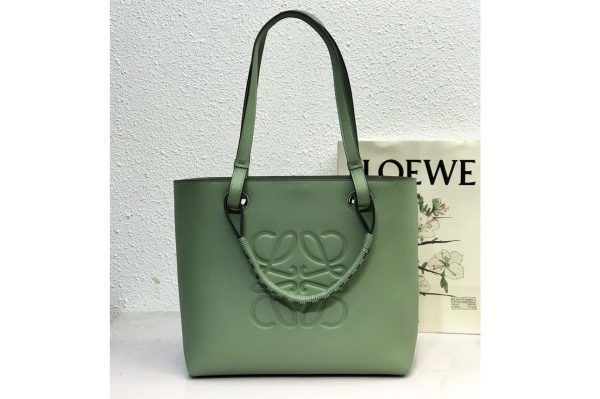 Replica Loewe Small Anagram Tote Bag in Rosemary classic calfskin