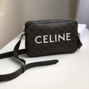 Replica Celine 194502 Medium messenger bag in triomphe canvas with celine print