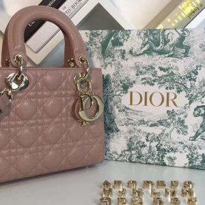 Replica Dior M0538 My ABCDior Lambskin Bags Pink Lambskin Leather