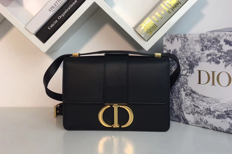 Replica Dior 30 Montaigne Bag Black