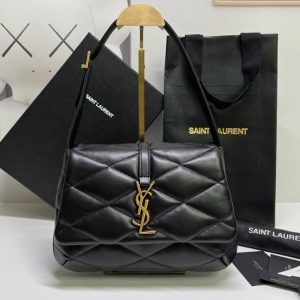 Replica Saint Laurent 698567 YSL Le 57 Shoulder Bag in Black Quilted Lambskin