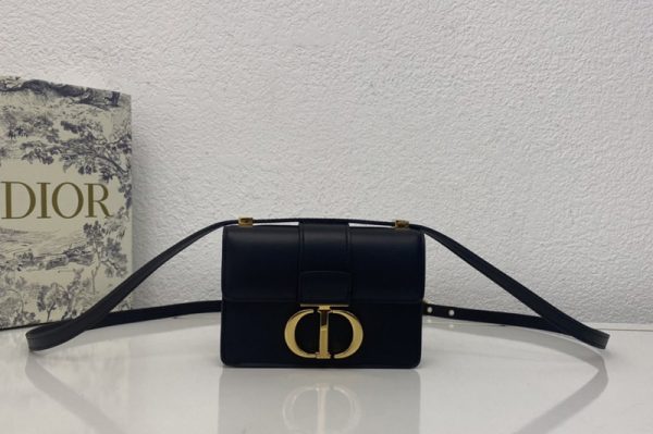 Replica Christian Dior M1210 Dior 30 Montaigne mini bag in Black Box Calfskin