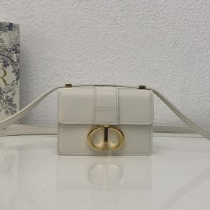 Replica Christian Dior M1210 Dior 30 Montaigne mini bag in White Box Calfskin