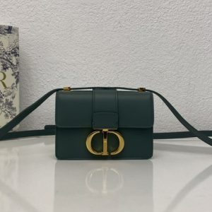 Replica Christian Dior M1210 Dior 30 Montaigne mini bag in Green Box Calfskin