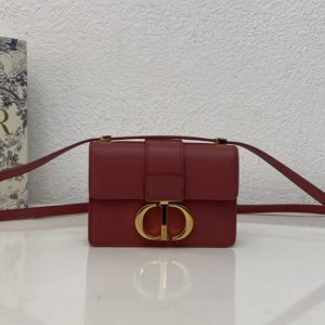 Replica Christian Dior M1210 Dior 30 Montaigne mini bag in Red Box Calfskin