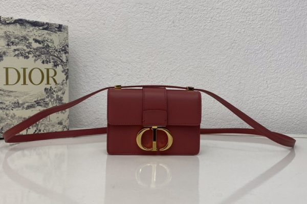 Replica Christian Dior M1210 Dior 30 Montaigne mini bag in Red Box Calfskin