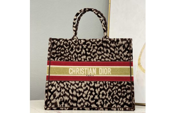 Replica Christian Dior M1286 Large Dior book tote Bag in Beige Multicolor Mizza Embroidery