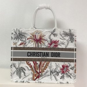 Replica Dior M1286 Dior Book Tote Bag in Palm Tree Toile de Jouy Embroidery