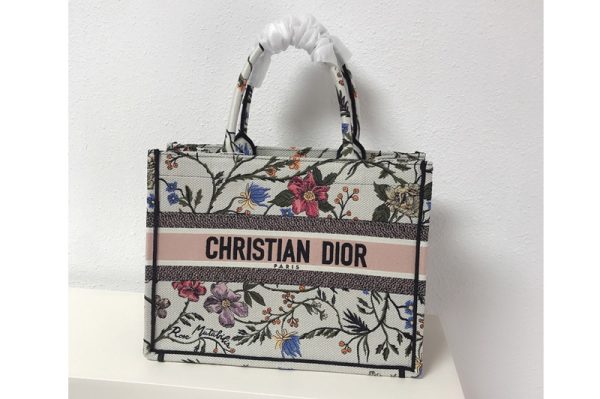 Replica Dior M1286 Medium Dior Book Tote Bag in Embroidery